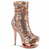 Pleaser - BLONDIER1009 Plattformstiefel, Poledance Schuhe - Pole dance schuhe - Goldfarben Product image